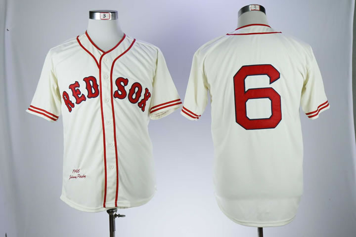 Red Sox 6 Johnny Pesky Cream 1946 Throwback Baseball Jerseys,We sell and wholesale Red Sox 6 Johnny Pesky Cream 1946 Throwback Baseball Jerseys on line form chian!