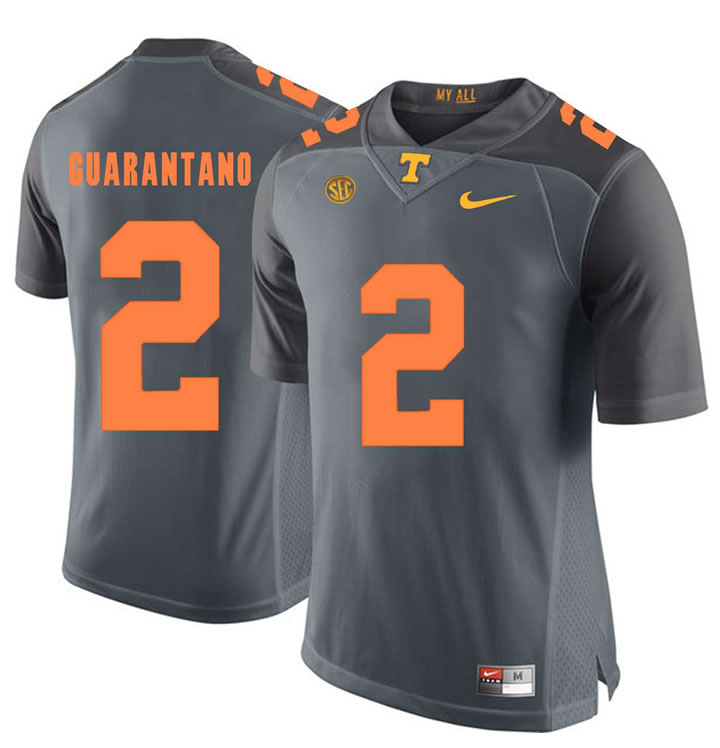 Tennessee Volunteers 2 Jarrett Guarantano Gray College Football Jersey DingZhi,We sell and wholesale Tennessee Volunteers 2 Jarrett Guarantano Gray College Football Jersey DingZhi on line form chian!