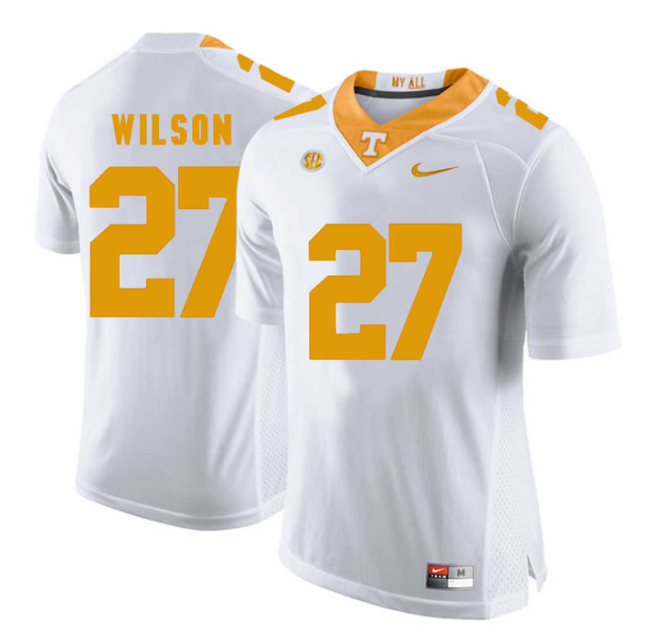 Tennessee Volunteers 27 Al Wilson White College Football Jersey DingZhi,We sell and wholesale Tennessee Volunteers 27 Al Wilson White College Football Jersey DingZhi on line form chian!