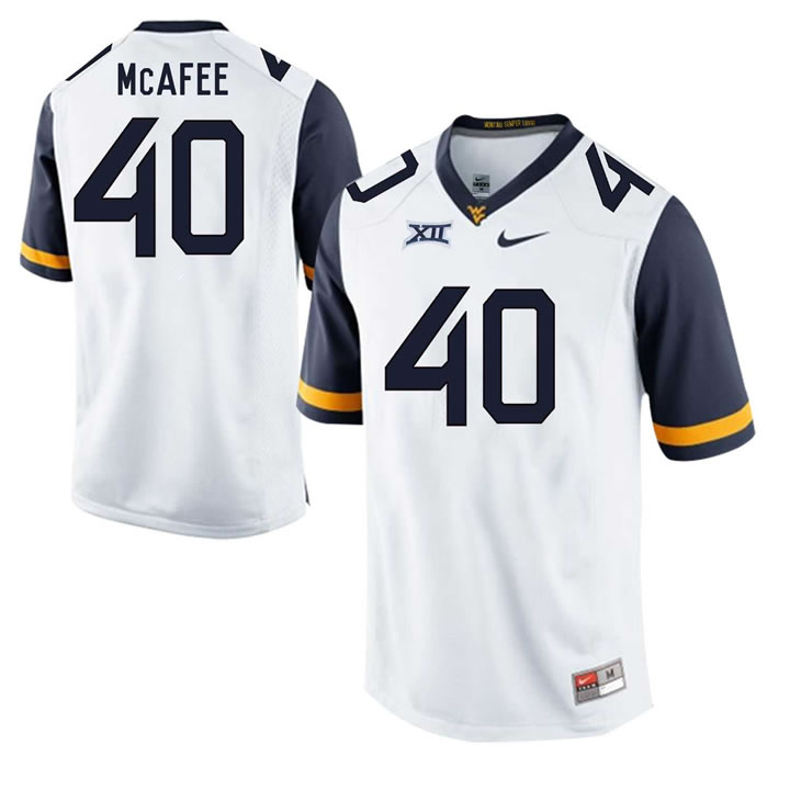 West Virginia Mountaineers 40 Pat McAfee White College Football Jersey DingZhi,We sell and wholesale West Virginia Mountaineers 40 Pat McAfee White College Football Jersey DingZhi on line form chian!