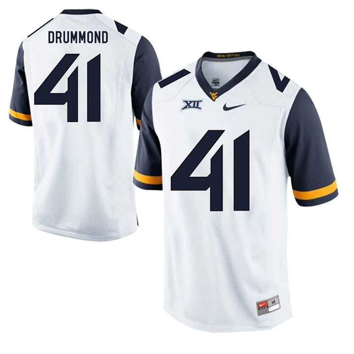 West Virginia Mountaineers 41 Elijah Drummond White College Football Jersey DingZhi,We sell and wholesale West Virginia Mountaineers 41 Elijah Drummond White College Football Jersey DingZhi on line form chian!
