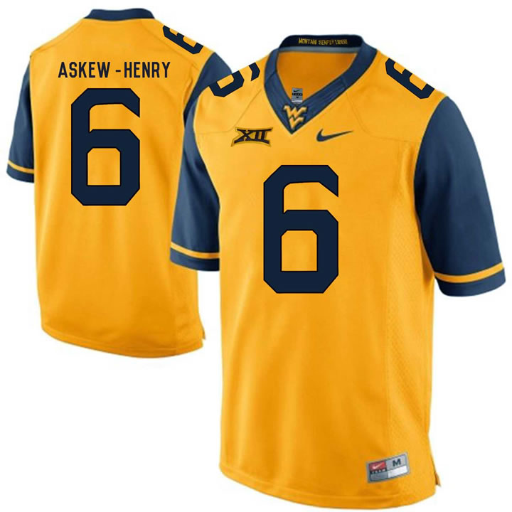 West Virginia Mountaineers 6 Dravon Askew-Henry Gold College Football Jersey DingZhi,We sell and wholesale West Virginia Mountaineers 6 Dravon Askew-Henry Gold College Football Jersey DingZhi on line form chian!