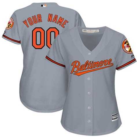 Women Customized Orioles Gray New Cool Base Jersey,We sell and wholesale Women Customized Orioles Gray New Cool Base Jersey on line form chian!