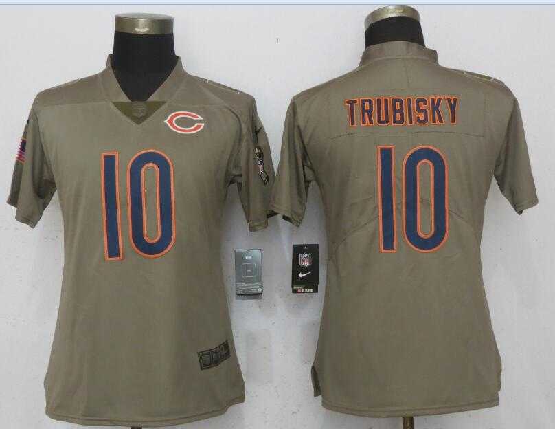 Women Nike Bears 10 Mitchell Trubisky Olive Salute To Service Limited Jersey,We sell and wholesale Women Nike Bears 10 Mitchell Trubisky Olive Salute To Service Limited Jersey on line form chian!