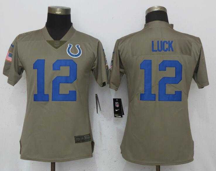 Women Nike Colts 12 Andrew Luck Olive Salute To Service Limited Jersey,We sell and wholesale Women Nike Colts 12 Andrew Luck Olive Salute To Service Limited Jersey on line form chian!