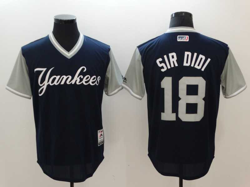 Yankees #18 Didi Gregorius Sir Didi Majestic Navy 2017 Players Weekend Baseball Jerseys,We sell and wholesale Yankees #18 Didi Gregorius Sir Didi Majestic Navy 2017 Players Weekend Baseball Jerseys on line form chian!