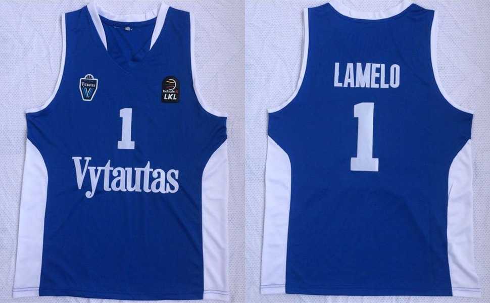 BC Prienai 1 Lamelo Ball Blue Basketball Stitched NBA Jersey,We sell and wholesale BC Prienai 1 Lamelo Ball Blue Basketball Stitched NBA Jersey on line form chian!