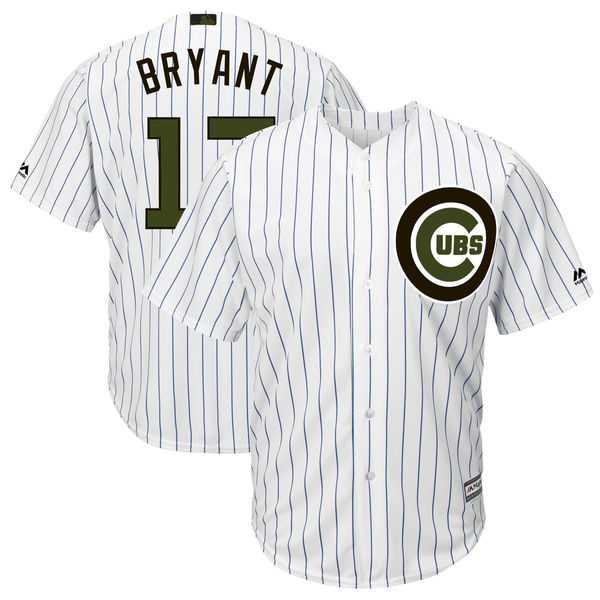 Cubs 17 Kris Bryant White 2018 Memorial Day Cool Base Jersey,We sell and wholesale Cubs 17 Kris Bryant White 2018 Memorial Day Cool Base Jersey on line form chian!