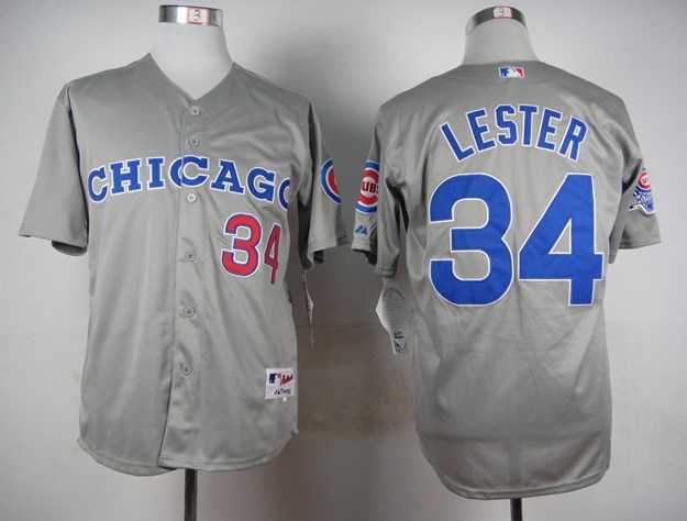 Cubs 34 Jon Lester Gray Throwback Baseball Jerseys,We sell and wholesale Cubs 34 Jon Lester Gray Throwback Baseball Jerseys on line form chian!