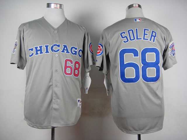 Cubs 68 Jorge Soler Gray Throwback Baseball Jerseys,We sell and wholesale Cubs 68 Jorge Soler Gray Throwback Baseball Jerseys on line form chian!
