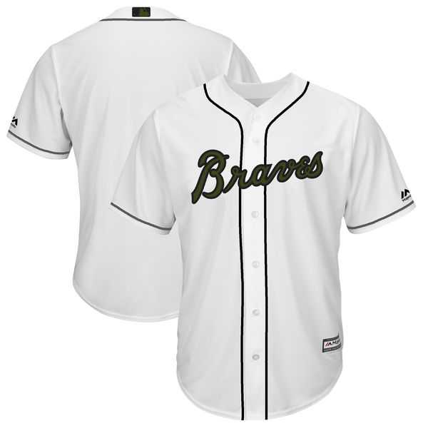 Men's Customized Braves Any Name & Number White 2018 Memorial Day Cool Base Jersey,We sell and wholesale Men's Customized Braves Any Name & Number White 2018 Memorial Day Cool Base Jersey on line form chian!