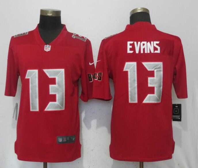 Nike Buccaneers 13 Mike Evans Red Color Rush Limited Jersey,We sell and wholesale Nike Buccaneers 13 Mike Evans Red Color Rush Limited Jersey on line form chian!