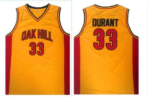 Oak Hill 33 Kevin Durant Yellow High School Basketball Stitched NBA Jersey,We sell and wholesale Oak Hill 33 Kevin Durant Yellow High School Basketball Stitched NBA Jersey on line form chian!