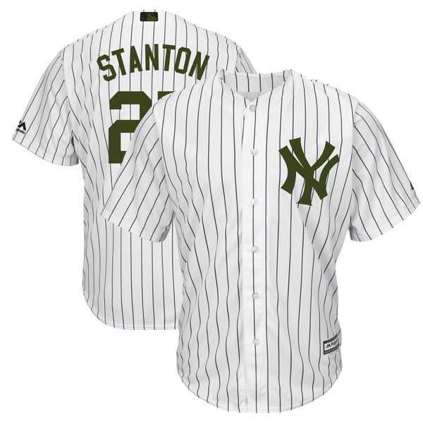 Yankees 27 Giancarlo Stanton White 2018 Memorial Day Cool Base Jersey,We sell and wholesale Yankees 27 Giancarlo Stanton White 2018 Memorial Day Cool Base Jersey on line form chian!