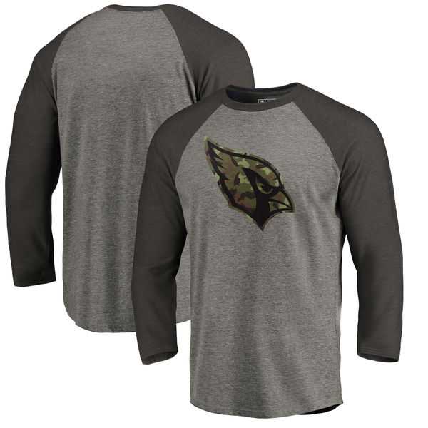 Arizona Cardinals NFL Pro Line by Fanatics Branded Black Gray Tri Blend 34 Sleeve T Shirt,We sell and wholesale Arizona Cardinals NFL Pro Line by Fanatics Branded Black Gray Tri Blend 34 Sleeve T Shirt on line form chian!