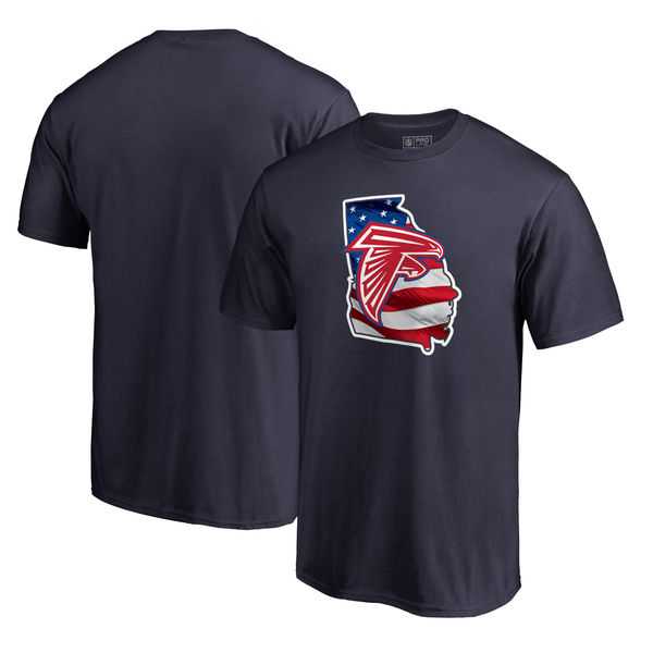 Atlanta Falcons Navy NFL Pro Line by Fanatics Branded Banner State T Shirt,We sell and wholesale Atlanta Falcons Navy NFL Pro Line by Fanatics Branded Banner State T Shirt on line form chian!