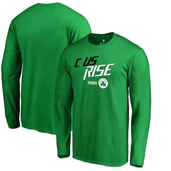 Boston Celtics Fanatics Branded 2018 NBA Playoffs Slogan Long Sleeve T-Shirt Kelly Green,We sell and wholesale Boston Celtics Fanatics Branded 2018 NBA Playoffs Slogan Long Sleeve T-Shirt Kelly Green on line form chian!