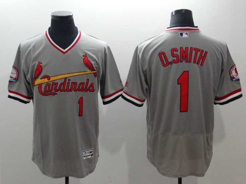 Cardinals 1 Ozzie Smith Grey Cooperstown Collection Flexbase Baseball Jerseys,We sell and wholesale Cardinals 1 Ozzie Smith Grey Cooperstown Collection Flexbase Baseball Jerseys on line form chian!
