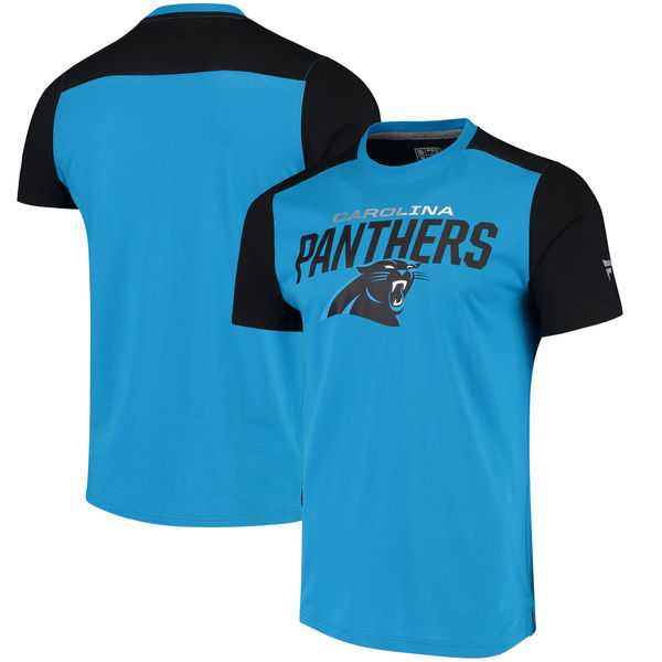 Carolina Panthers NFL Pro Line by Fanatics Branded Iconic Color Blocked T-Shirt Blue Black,We sell and wholesale Carolina Panthers NFL Pro Line by Fanatics Branded Iconic Color Blocked T-Shirt Blue Black on line form chian!
