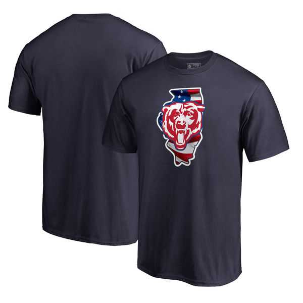 Chicago Bears Navy NFL Pro Line by Fanatics Branded Banner State T Shirt,We sell and wholesale Chicago Bears Navy NFL Pro Line by Fanatics Branded Banner State T Shirt on line form chian!