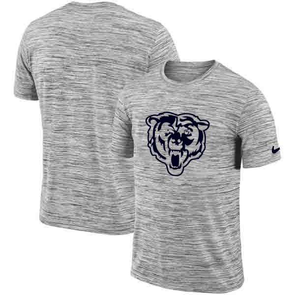 Chicago Bears Nike Heathered Black Sideline Legend Velocity Travel Performance T-Shirt,We sell and wholesale Chicago Bears Nike Heathered Black Sideline Legend Velocity Travel Performance T-Shirt on line form chian!