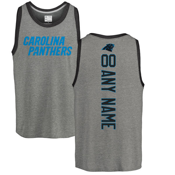 Customized Men's Carolina Panthers NFL Pro Line by Fanatics Branded Personalized Backer Tri-Blend Tank Top - Ash,We sell and wholesale Customized Men's Carolina Panthers NFL Pro Line by Fanatics Branded Personalized Backer Tri-Blend Tank Top - Ash on line form chian!