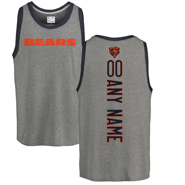 Customized Men's Chicago Bears NFL Pro Line by Fanatics Branded Personalized Backer Tri-Blend Tank Top - Ash,We sell and wholesale Customized Men's Chicago Bears NFL Pro Line by Fanatics Branded Personalized Backer Tri-Blend Tank Top - Ash on line form chian!
