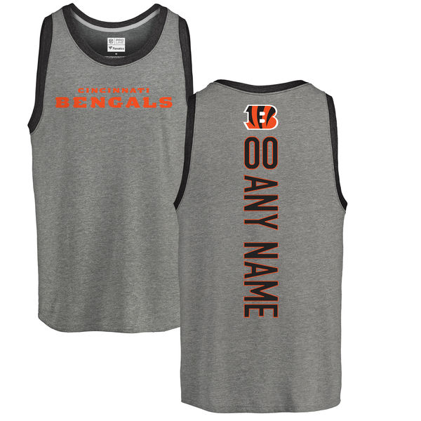 Customized Men's Cincinnati Bengals NFL Pro Line by Fanatics Branded Personalized Backer Tri-Blend Tank Top - Ash,We sell and wholesale Customized Men's Cincinnati Bengals NFL Pro Line by Fanatics Branded Personalized Backer Tri-Blend Tank Top - Ash on line form chian!