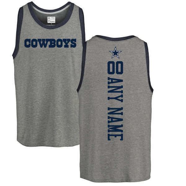 Customized Men's Dallas Cowboys NFL Pro Line by Fanatics Branded Personalized Backer Tri-Blend Tank Top - Ash,We sell and wholesale Customized Men's Dallas Cowboys NFL Pro Line by Fanatics Branded Personalized Backer Tri-Blend Tank Top - Ash on line form chian!