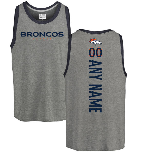 Customized Men's Denver Broncos NFL Pro Line by Fanatics Branded Personalized Backer Tri-Blend Tank Top - Ash,We sell and wholesale Customized Men's Denver Broncos NFL Pro Line by Fanatics Branded Personalized Backer Tri-Blend Tank Top - Ash on line form chian!
