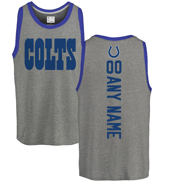 Customized Men's Indianapolis Colts NFL Pro Line by Fanatics Branded Personalized Backer Tri-Blend Tank Top - Ash,We sell and wholesale Customized Men's Indianapolis Colts NFL Pro Line by Fanatics Branded Personalized Backer Tri-Blend Tank Top - Ash on line form chian!
