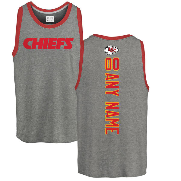 Customized Men's Kansas City Chiefs NFL Pro Line by Fanatics Branded Personalized Backer Tri-Blend Tank Top - Ash,We sell and wholesale Customized Men's Kansas City Chiefs NFL Pro Line by Fanatics Branded Personalized Backer Tri-Blend Tank Top - Ash on line form chian!
