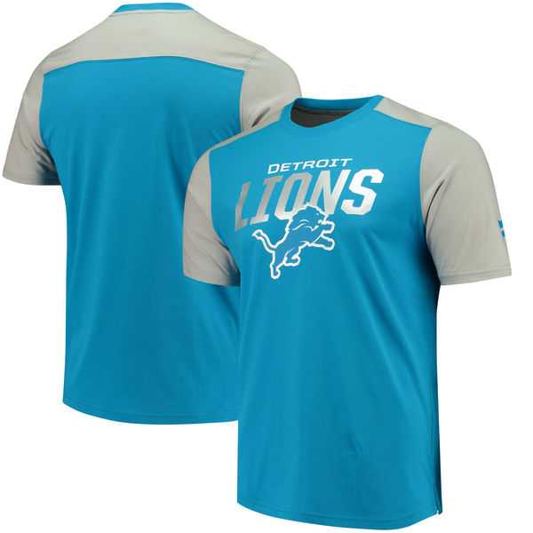 Detroit Lions NFL Pro Line by Fanatics Branded Iconic Color Blocked T-Shirt Blue Gray,We sell and wholesale Detroit Lions NFL Pro Line by Fanatics Branded Iconic Color Blocked T-Shirt Blue Gray on line form chian!