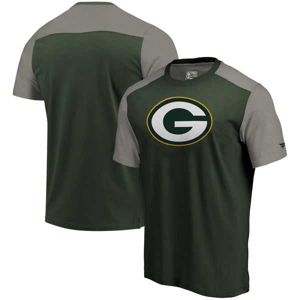 Green Bay Packers NFL Pro Line by Fanatics Branded Iconic Color Block T-Shirt Green Heathered Gray,We sell and wholesale Green Bay Packers NFL Pro Line by Fanatics Branded Iconic Color Block T-Shirt Green Heathered Gray on line form chian!