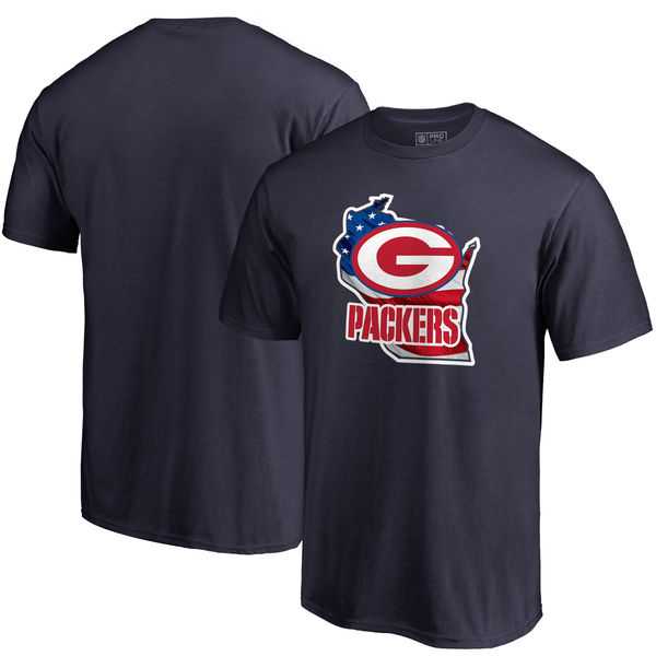 Green Bay Packers Navy NFL Pro Line by Fanatics Branded Banner State T Shirt,We sell and wholesale Green Bay Packers Navy NFL Pro Line by Fanatics Branded Banner State T Shirt on line form chian!