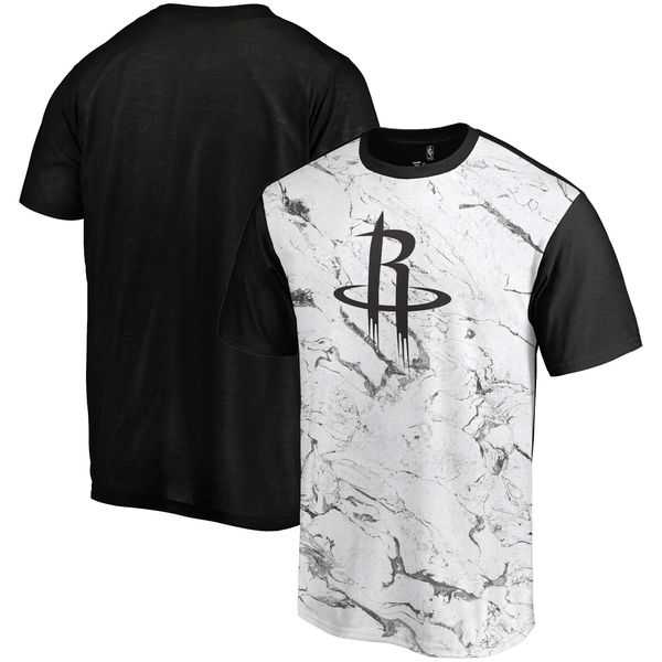 Houston Rockets Marble Sublimated T Shirt White Black,We sell and wholesale Houston Rockets Marble Sublimated T Shirt White Black on line form chian!