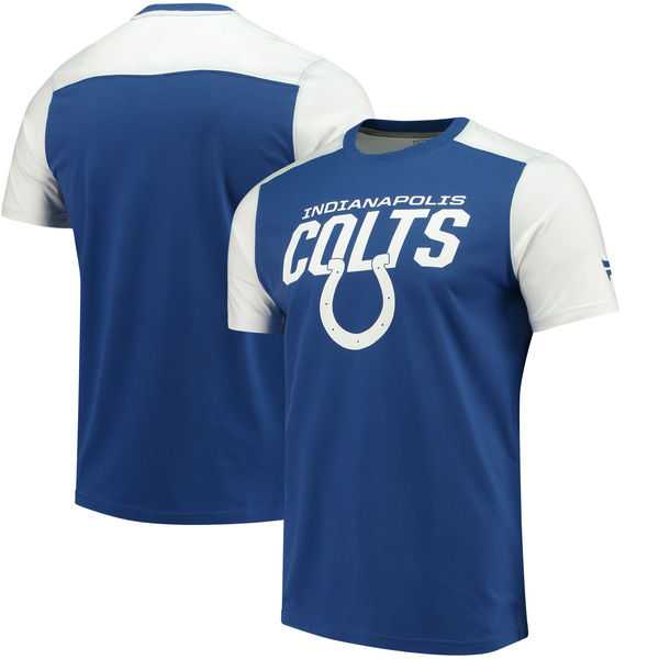 Indianapolis Colts NFL Pro Line by Fanatics Branded Iconic Color Blocked T-Shirt Royal White,We sell and wholesale Indianapolis Colts NFL Pro Line by Fanatics Branded Iconic Color Blocked T-Shirt Royal White on line form chian!