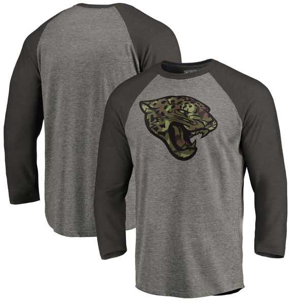 Jacksonville Jaguars NFL Pro Line by Fanatics Branded Black Gray Tri Blend 34 Sleeve T Shirt,We sell and wholesale Jacksonville Jaguars NFL Pro Line by Fanatics Branded Black Gray Tri Blend 34 Sleeve T Shirt on line form chian!