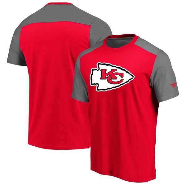 Kansas City Chiefs NFL Pro Line by Fanatics Branded Iconic Color Block T-Shirt Red Heathered Gray,We sell and wholesale Kansas City Chiefs NFL Pro Line by Fanatics Branded Iconic Color Block T-Shirt Red Heathered Gray on line form chian!