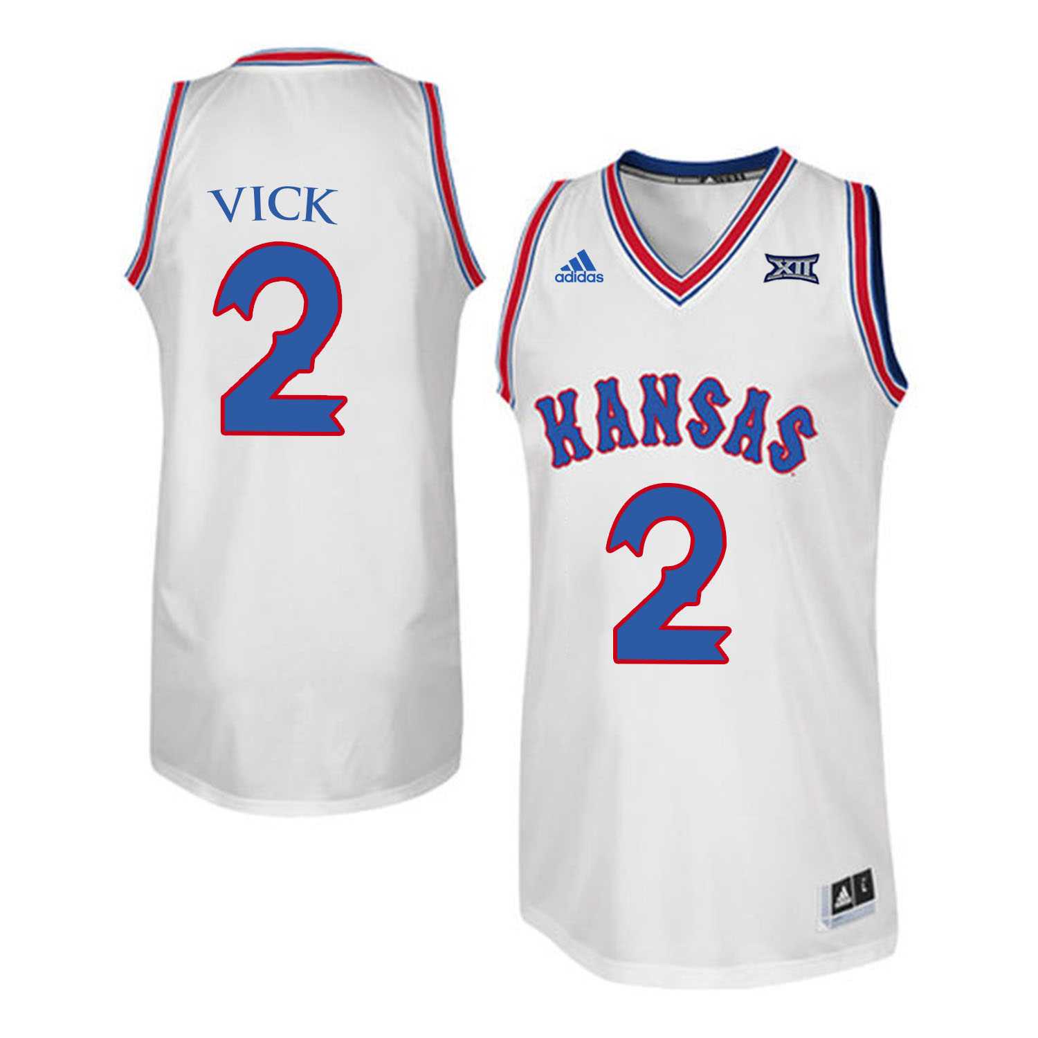 Kansas Jayhawks 2 Lagerald Vick White Throwback College Basketball Jersey Dzhi,We sell and wholesale Kansas Jayhawks 2 Lagerald Vick White Throwback College Basketball Jersey Dzhi on line form chian!