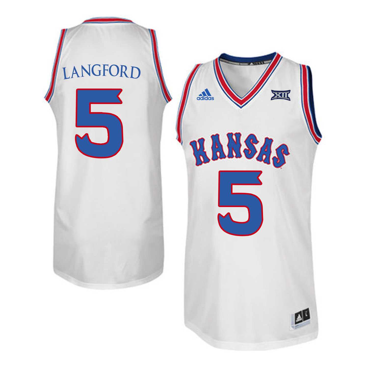 Kansas Jayhawks 5 Keith Langford White Throwback College Basketball Jersey Dzhi,We sell and wholesale Kansas Jayhawks 5 Keith Langford White Throwback College Basketball Jersey Dzhi on line form chian!