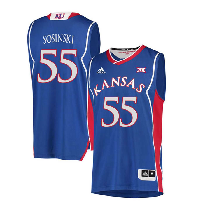 Kansas Jayhawks 55 Jame Sosinski Blue Throwback College Basketball Jersey Dzhi,We sell and wholesale Kansas Jayhawks 55 Jame Sosinski Blue Throwback College Basketball Jersey Dzhi on line form chian!