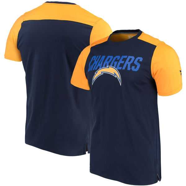 Los Angeles Chargers NFL Pro Line by Fanatics Branded Iconic Color Blocked T-Shirt Navy Gold,We sell and wholesale Los Angeles Chargers NFL Pro Line by Fanatics Branded Iconic Color Blocked T-Shirt Navy Gold on line form chian!