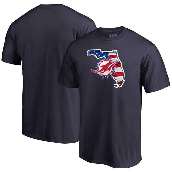 Miami Dolphins Navy NFL Pro Line by Fanatics Branded Banner State T Shirt,We sell and wholesale Miami Dolphins Navy NFL Pro Line by Fanatics Branded Banner State T Shirt on line form chian!