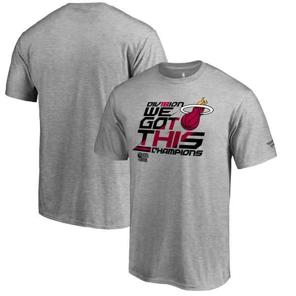 Miami Heat Fanatics Branded 2018 NBA Southeast Division Champions Locker Room T-Shirt Heather Gray,We sell and wholesale Miami Heat Fanatics Branded 2018 NBA Southeast Division Champions Locker Room T-Shirt Heather Gray on line form chian!