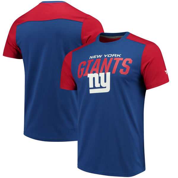 New York Giants NFL Pro Line by Fanatics Branded Iconic Color Blocked T-Shirt RoyalRed,We sell and wholesale New York Giants NFL Pro Line by Fanatics Branded Iconic Color Blocked T-Shirt RoyalRed on line form chian!