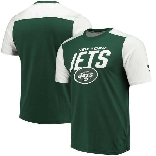 New York Jets NFL Pro Line by Fanatics Branded Iconic Color Blocked T-Shirt Green White,We sell and wholesale New York Jets NFL Pro Line by Fanatics Branded Iconic Color Blocked T-Shirt Green White on line form chian!