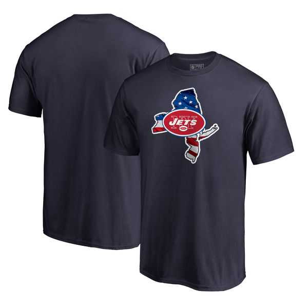 New York Jets Navy NFL Pro Line by Fanatics Branded Banner State T Shirt,We sell and wholesale New York Jets Navy NFL Pro Line by Fanatics Branded Banner State T Shirt on line form chian!