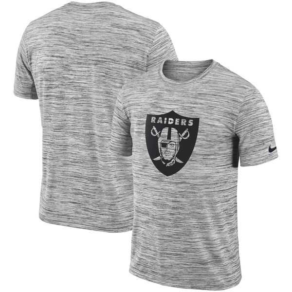 Oakland Raiders Nike Heathered Black Sideline Legend Velocity Travel Performance T-Shirt,We sell and wholesale Oakland Raiders Nike Heathered Black Sideline Legend Velocity Travel Performance T-Shirt on line form chian!