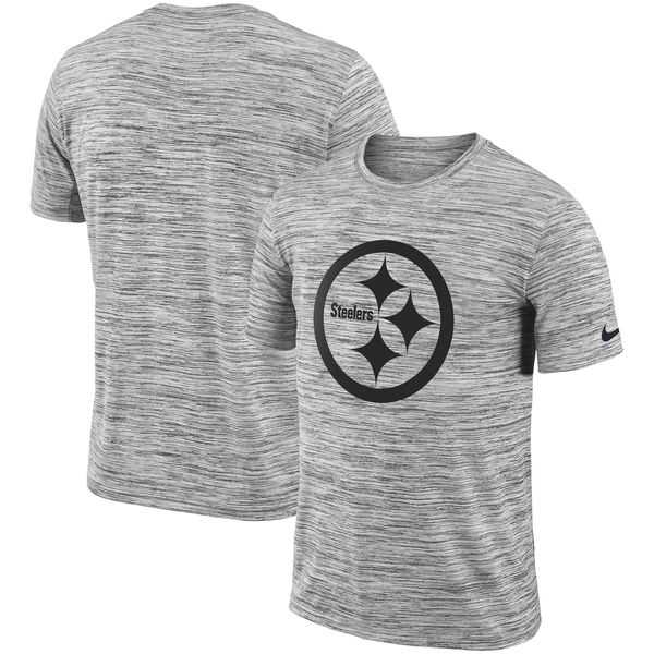 Pittsburgh Steelers Heathered Black Sideline Legend Velocity Travel Performance Nike T-Shirt,We sell and wholesale Pittsburgh Steelers Heathered Black Sideline Legend Velocity Travel Performance Nike T-Shirt on line form chian!